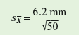 When we introduced the sample mean, we pointed out how it is an estimate of the actual, or true, population mean. A second sample from a population would probably have a different sample mean and a third sample would have yet another. How close is a given sample mean to the true population mean The answer to this question will depend on two factors: the variation within the population and the number of observations or measurements in our sample from the population. Here, we will begin to build a way of representing the precision of a given estimate of a population mean. Our first step will be to calculate a statistic called the standard error of the mean, usually called the standard error,     . The standard error is calculated from the sample variance (see chapter 4, p. 88) and the sample size as follows:          For a concrete example, let's use the body length measurements for a sample of loach minnows, Tiaroga cobitis, from a tributary of the San Francisco River in southwestern New Mexico. Suppose you are comparing the body sizes of loach minnows in populations exposed to predation by flathead catfish, an introduced species, to populations not exposed to predation by this introduced fish. To do so you need to estimate body sizes in several populations. Your sample from the San Francisco River was:     Now, let's consider the hypothetical situation in which we obtained a sample of loach minnows from another study site on the Gila River. This second sample happened to yield the same sample mean and the same standard deviation. However, instead of 10 loach minnows, this second sample included 50 loach minnows. The standard error calculated from this sample is:             Notice that because there were more minnows in this second sample, the size of the standard error is considerably smaller. In other words, our second sample mean is a more precise estimate of the true population mean. This is shown in the form of a graph in figure 1. In figure 1 a the points indicate the sample means for our two samples and the vertical bars, above and below the points, are plus and minus one standard error. The same statistics are plotted in figure 1 b as a bar graph and only the upper standard error bar is shown, which is a common way to plot such data. In either case, the smaller standard error around the sample mean for the Gila River indicates that our estimate of the mean length of loach minnows in the population is more precise there than for the population in the San Francisco River. In Investigating the Evidence 15 (see p. 345) we will use the standard error to derive a more quantitative expression of precision called the confidence interval.      When might it be preferable to take smaller, rather than larger, samples of a population
