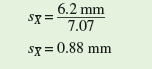 When we introduced the sample mean, we pointed out how it is an estimate of the actual, or true, population mean. A second sample from a population would probably have a different sample mean and a third sample would have yet another. How close is a given sample mean to the true population mean The answer to this question will depend on two factors: the variation within the population and the number of observations or measurements in our sample from the population. Here, we will begin to build a way of representing the precision of a given estimate of a population mean. Our first step will be to calculate a statistic called the standard error of the mean, usually called the standard error,     . The standard error is calculated from the sample variance (see chapter 4, p. 88) and the sample size as follows:          For a concrete example, let's use the body length measurements for a sample of loach minnows, Tiaroga cobitis, from a tributary of the San Francisco River in southwestern New Mexico. Suppose you are comparing the body sizes of loach minnows in populations exposed to predation by flathead catfish, an introduced species, to populations not exposed to predation by this introduced fish. To do so you need to estimate body sizes in several populations. Your sample from the San Francisco River was:     Now, let's consider the hypothetical situation in which we obtained a sample of loach minnows from another study site on the Gila River. This second sample happened to yield the same sample mean and the same standard deviation. However, instead of 10 loach minnows, this second sample included 50 loach minnows. The standard error calculated from this sample is:             Notice that because there were more minnows in this second sample, the size of the standard error is considerably smaller. In other words, our second sample mean is a more precise estimate of the true population mean. This is shown in the form of a graph in figure 1. In figure 1 a the points indicate the sample means for our two samples and the vertical bars, above and below the points, are plus and minus one standard error. The same statistics are plotted in figure 1 b as a bar graph and only the upper standard error bar is shown, which is a common way to plot such data. In either case, the smaller standard error around the sample mean for the Gila River indicates that our estimate of the mean length of loach minnows in the population is more precise there than for the population in the San Francisco River. In Investigating the Evidence 15 (see p. 345) we will use the standard error to derive a more quantitative expression of precision called the confidence interval.      When might it be preferable to take smaller, rather than larger, samples of a population
