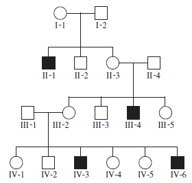 Propose the most likely mode of inheritance (autosomal dominant, autosomal recessive, or X-linked recessive) for the following pedigrees. Affected individuals are shown with filled (black) symbols. (a) (b)