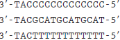 Each of the following templates is added to an in vitro DNA synthesis reaction using the enzyme system isolated by Kornberg with 5 ATG-3? as a primer.   In what ways besides their sequence will the synthesized molecules differ if a trace amount of each of the following nucleotides is added to the reaction? a. 32 P-dATP (dATP where the phosphorus closest to the 5 carbon is radioactive)b. 32 P-dAMP (dAMP where the phosphorus is radioactive)c. 32 P-dATP (dATP where the phosphorus furthest from the 5 carbon is radioactive)<div style=padding-top: 35px> 