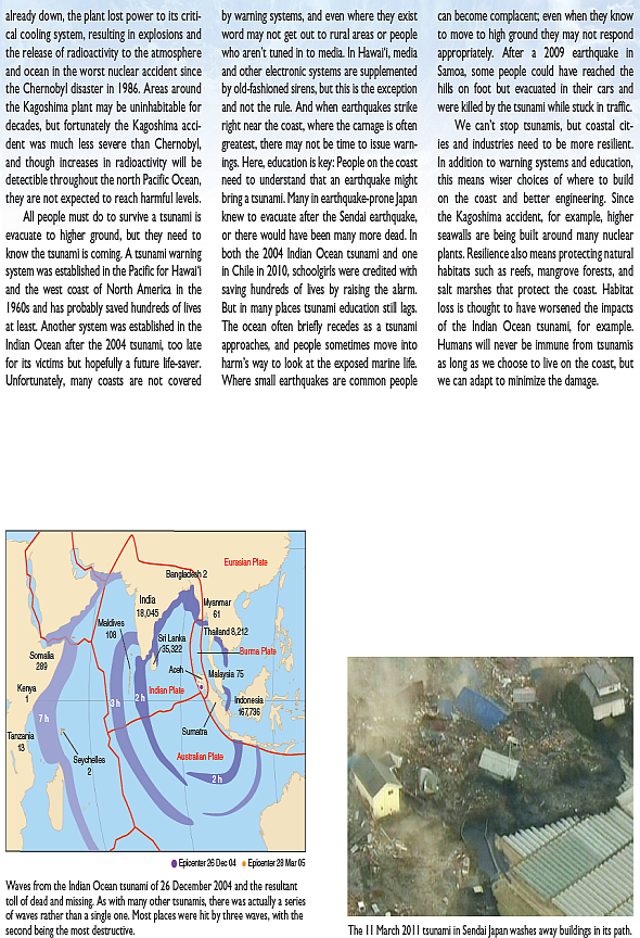 Most tsunamis occur in the Pacific Ocean, as indicated by the map in Box 3.3, Waves That Kill. How would you explain this? Box 3.3 Waves That Kill    <div style=padding-top: 35px> 
