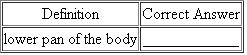 Write the correct answer in the middle column.