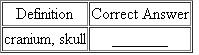 Write the correct answer in the middle column.  
