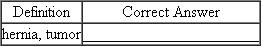Write the correct answer in the middle column.