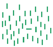 The Something to Consider section discussed differences between how autistic and nonautistic people direct their attention. Do you think differences in directing attention may also occur in nonautistic people? Can you think of situations in which you and another person perceived the same scene or event differently? Figure Find the horizontal line in (a) and then the green horizontal line in (b). Which task took longer? (a)    (b)  