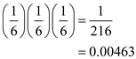 The following in vitro reaction is catalyzed by polynucleotide phosphorylase:   In this instance NDP accounts for 5 parts ADP for every 1 part GDP. This means that the probability that a given NDP will be ADP is 5/6 and the probability that a given NDP will be GDP is 1/6. There are 2 3 or 8 possible codon combinations that can be produced from a mixture of the 2 nucleotides. The probability of creating a specific codon can be calculated by use of the product rule. For example, for the codon GGG, the probability is   The 8 possible codons for a mixture of A and G is: AAA-Lys AAG-Lys AGA-Arg GAA-Glu AGG-Arg GAG-Glu GGA-Gly GGG-Gly The following chart shows the probability of each codon and the amino acid that it codes for.   The relative abundance of each of these amino acids in the product can be determined by dividing the individual amino acid probabilities by the probability of the most probable amino acid, which in this case is Lys, and multiplying by 100.  