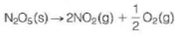 The decomposition of crystalline N<sub>2</sub> O<sub>5</sub>    is an example of a reaction that is thermodynamically favored even though it absorbs heat. At 25 °C we have the following values for the standard state enthalpy and free energy changes of the reaction:    (a) Calculate S ° at 25 °C. (b) Why is the entropy change so favorable for this reaction  (c) Calculate U° for this reaction at 25 °C. (d) Why is H ° greater than U °
