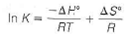 Suppose a reaction has H ° and S ° values independent of temperature. Show from this, and equations given in this chapter, that    where K is the equilibrium constant. How could you use values of K determined at different temperatures to determine H ° for the reaction