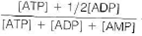 Intramitochondrial ATP concentrations are about 5 mM, and phosphate concentration is about 10 mM. If ADP is five times more abundant than AMP, calculate the molar concentrations of ADP and AMP at an energy charge of 0.85. Calculate G for ATP hydrolysis at 37 °C under these conditions. The energy charge is the concentration of ATP plus half the concentration of ADP divided by the total adenine nucleotide concentration: