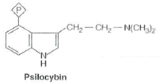 Psilocybin is a hallucinogenic compound found in some mushrooms. Present a straightforward pathway for its Biosynthesis from one of the aromatic amino acids.  