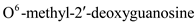 The structures given in the problem are as follows:   The following are the points related to any one or two of the above given structures. The points along with the name of the structure labeled from A to D are as follows: (a)In deoxyribonucleic acid (DNA) mismatch repair mechanism the errors in newly synthesized DNA strand is identified and corrected. To distinguish parent strand from daughter strand it adopts hemimethylation. In hemimethylation, the parent strand exists in methylated form while daughter strand is left unmethylated. Hence, 6- Methyl amino purine helps in identifying parental DNA strand in the Mut H, L, S mismatch correction system. Hence, the characteristic (a) is followed by structure a.(b)Ultraviolet (UV) light induces pyrimidine dimers formation in the DNA strand. The different types of dimers include cyclobutane pyrimidine dimer, 6,4 pyrimidine-pyrimidones. Thymine is a pyrimidine which is most likely to be involved in cyclobutane dimer formation after ultraviolet irradiation of DNa.Hence, the characteristic (b) is followed by structure b.(c)5-methyl cytosine is a methylated base found immediately to the 5' side of dGMP (deoxy guaanosine monophosphate) residues in eukaryotic DNa.Hence, the characteristic (c) is followed by structure c.(d)Nucleotide excision repair mechanism removes DNA damaged by UV radiations. Some chemical agents when treated with DNA they alkylate bases.   is created by treating DNA with alkylating agents that transfer methyl groups and repaired by an enzyme that functions only once in its lifetime. Hence, the characteristic (d) is followed by structure D. (e)6- Methyl amino purine and 5-methyl cytosine are created by S-adenosyl-L-methionine (S-AdoMet or SAM) dependent methylation of nucleotide residue in DNA. S-AdoMet is a co-substrate involved in methyl group transfers Hence, the characteristic (e) is followed by structure A and c.(f)5-methyl cytosine is a substrate for deamination at the DNA level which would lead to a   transition. Deamination is a process to repair DNA. 5-methyl cytosine is formed by treatment with SAM. Hence, the characteristic (f) is followed by structure c.