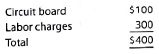 Classifying costs  Geek Chic Company provides computer repair services for the community. Obie Won's computer was not working, and he called Geek Chic for a home repair visit. Geek Chic Company's technician arrived at 2:00 P.M. to begin work. By 4:00 P.M. the problem was diagnosed as a failed circuit board. Unfortunately the technician did not have a new circuit board in the truck because the technician's previous customer had the same problem, and a board was used on that visit. Replacement boards were available back at Geek Chic Company's shop. Therefore, the technician drove back to the shop to retrieve a replacement board. From 4:00 to 5:00 P.M., Geek Chic Company's technician drove the round trip to retrieve the replacement board from the shop. At 5:00 P.M. the technician was back on the job at Obie's home. The replacement procedure is somewhat complex because a variety of tests must be performed once the board is installed. The job was completed at 6:00 P.M. Obie's repair bill showed the following:     Obie was surprised at the size of the bill and asked for some greater detail supporting the calculations. Geek Chic Company responded with the following explanations:     The labor charge per hour is detailed as follows:     Further explanations in the differences in the hourly rates are as follows:         1. If you were in Obie's position, how would you respond to the bill Are there parts of the bill that appear incorrect to you If so, what argument would you employ to convince Geek Chic Company that the bill is too high 2. Use the headings that follow to construct a table. Fill in the table by first listing the costs identified in the activity in the left-hand column. For each cost, place a check mark in the appropriate column identifying the correct cost classification. Assume that each service call is a job.   