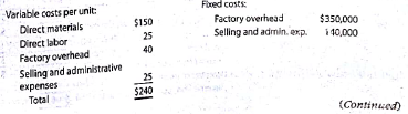 Product cost concept of product costing  Smart Stream Inc. uses the product cost concept of applying the cost-plus approach to product pricing. The costs of producing and selling 10,000 cellular phones are as follows:     Smart Stream desires a profit equal to a 30% rate of return on invested assets of $1,200,000. a. Determine the amount of desired profit from the production and sale of 10,000 cellular phones. b. Determine the product cost and the cost amount per unit for the production of 10,000 cellular phones. c. Determine the product cost markup percentage for cellular phones. d. Determine the selling price of cellular phones.