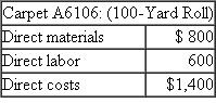 Karsten Mills  Karsten Mills is one of the premier carpet manufacturers in the world. It manufactures carpeting for both residential and commercial applications. Home sales and commercial sales each account for about 50 percent of total revenue. The firm is organized into three departments: manufacturing, residential sales, and commercial sales. Manufacturing is a cost center and the two sales departments are profit centers. The full cost of each roll of carpeting produced (including fully absorbed overhead) is transferred to the sales department ordering the carpet. The sales departments are evaluated as profit centers; the full cost of each roll is the transfer price. The current manufacturing plant is at capacity. A new plant is being built that will more than double the capacity. Within two years, management believes that it can grow Karsten's businesses such that most of the excess capacity will be eliminated. When the new plant comes on line, one plant will produce exclusively commercial carpeting and the other will produce exclusively residential carpeting. This change will simplify scheduling, ordering, and inventory control in both plants and will create some economies of scale through longer mill runs. Nevertheless, it will take a couple of years before these economies of scale can be realized. Each mill produces carpeting in 12-foot-wide rolls of up to 100 yards in length. The output of each mill is measured in yards produced. Overhead is assigned to carpet rolls using carpet yards produced in the mill. The cost structure of each plant is as follows:    Besides being able to run at higher speed, producing more carpet yardage per hour, the new mill will use 15 percent less direct material and direct labor because the new, more automated machines produce less scrap and require less direct labor per yard. The cost of a job run at the old mill is    Although the new mill has lower direct costs of producing carpeting than the old mill, the higher overhead costs per yard at the new mill have the sales department managers worried. They are already lobbying senior management to have the old mill assigned to produce their products. The commercial sales department manager argues, More of my customers are located closer to the old plant than are residential sales' customers. Therefore, to economize on transportation costs, my products should be produced in the old plant. The residential sales department manager counters with the following argument: Transportation costs are less than 1 percent of total revenues. The new plant should produce commercial products because we expect new commercial products to use more synthetic materials and the latest technology at the new mill is better able to adapt to the new synthetics. Senior management is worried about how to deal with the two sales department managers' reluctance to have their products produced at the new plant. One suggestion put forth is for each plant to produce about half of commercial sales products and about half of residential sales products. But this proposal would eliminate most of the economies of scale that would result from specializing production in each plant to one market segment. Required:  a. Calculate the overhead rates for the new plant and the old plant, where overhead is assigned to carpet based on normal yards per year. b. Calculate the expected total cost of carpet A6106 if run at the old mill and if run at the new mill. c. Put forth two new solutions that would overcome the resistance of the residential and commercial sales department managers to the new plant. Discuss the pros and cons of your two solutions.