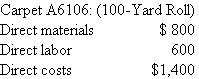 Karsten Mills  Karsten Mills is one of the premier carpet manufacturers in the world. It manufactures carpeting for both residential and commercial applications. Home sales and commercial sales each account for about 50 percent of total revenue. The firm is organized into three departments: manufacturing, residential sales, and commercial sales. Manufacturing is a cost center and the two sales departments are profit centers. The full cost of each roll of carpeting produced (including fully absorbed overhead) is transferred to the sales department ordering the carpet. The sales departments are evaluated as profit centers; the full cost of each roll is the transfer price. The current manufacturing plant is at capacity. A new plant is being built that will more than double the capacity. Within two years, management believes that it can grow Karsten's businesses such that most of the excess capacity will be eliminated. When the new plant comes on line, one plant will produce exclusively commercial carpeting and the other will produce exclusively residential carpeting. This change will simplify scheduling, ordering, and inventory control in both plants and will create some economies of scale through longer mill runs. Nevertheless, it will take a couple of years before these economies of scale can be realized. Each mill produces carpeting in 12-foot-wide rolls of up to 100 yards in length. The output of each mill is measured in yards produced. Overhead is assigned to carpet rolls using carpet yards produced in the mill. The cost structure of each plant is as follows:   Besides being able to run at higher speed, producing more carpet yardage per hour, the new mill will use 15 percent less direct material and direct labor because the new, more automated machines produce less scrap and require less direct labor per yard. The cost of a job run at the old mill is   Although the new mill has lower direct costs of producing carpeting than the old mill, the higher overhead costs per yard at the new mill have the sales department managers worried. They are already lobbying senior management to have the old mill assigned to produce their products. The commercial sales department manager argues, More of my customers are located closer to the old plant than are residential sales' customers. Therefore, to economize on transportation costs, my products should be pro­duced in the old plant. The residential sales department manager counters with the following argument: Transportation costs are less than 1 percent of total revenues. The new plant should produce commercial products because we expect new commercial products to use more synthetic materials and the latest technology at the new mill is better able to adapt to the new synthetics. Senior management is worried about how to deal with the two sales department managers' reluctance to have their products produced at the new plant. One suggestion put forth is for each plant to produce about half of commercial sales products and about half of residential sales products. But this proposal would eliminate most of the economies of scale that would result from specializing production in each plant to one market segment. Required:  a. Calculate the overhead rates for the new plant and the old plant, where overhead is assigned to carpet based on normal yards per year. b. Calculate the expected total cost of carpet A6106 if run at the old mill and if run at the new mill. c. Put forth two new solutions that would overcome the resistance of the residential and commercial sales department managers to the new plant. Discuss the pros and cons of your two solutions.