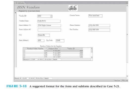 Use the Customer stable in the BSN database that accompanies this book and the Report Wizard to create the report in Figure 5-15 . Note that you will have to reformat and perhaps reposition several labels and add both labels and a graphic in the header portion of the report. Note that you will first have to create the underlying query for this report. Use Figures 5-12 through 5-19 as guides for this task. Print the final report.