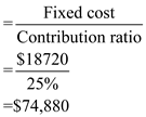 2. Use the formula mentioned below to calculate the number of bottles to be sold in order to achieve break-even :   The break-even sales revenue is calculated below:   3. The operating income for the previous year has been calculated below:   4. The formula for calculating the margin of safety is mentioned below: Margin of safety = Actual sales -Break even sales = $135800-$74,880 =$60,920 5. If sale price is raised to $4, and volume drops to 29,800, then the break-even point in units should be calculated a shown below:   Projected income statement is given below:   From the above calculation it is evident that Tintique Inc. should not raise the price. This is because before increasing the price the firm's operating income was $16,250, which is higher than $14,626. Hence it is not advisable.