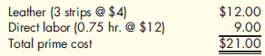 Bolsa Corporation produces high-quality leather belts. The company's plant in Boise uses a standard costing system and has set the following standards for materials and labor:    During the first month of the year, Boise plant produced 40,000 belts. Actual leather purchased was 125,000 strips at $3.60 per strip. There were no beginning or ending inventories of leather. Actual direct labor was 34,000 hours at $12.50 per hour. Budget Variances, Materials and Labor  Refer to the information for Bolsa Corporation above. Required:  1. Compute the costs of leather and direct labor that should be incurred for the production of 40,000 leather belts. 2. Compute the total budget variances for materials and labor. 3. Conceptual Connection: Would you consider these variances material with a need for investigation Explain.