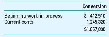 Weighted-Average Method; Two Departments Benoit Chemical Company (BCC) produces a variety of specialty chemicals used in the pharmaceutical industry and construction industry. BCC spends almost 20% of its net revenues on research, product development, and customer development to achieve its reputation as a high-quality producer of chemicals, a reliable supplier, and a great provider of customer service. BCC has a small number of large customers, each of which typically has one or more large orders being processed at BCC at any given point in time. These orders are typically completed over one to three months or longer. BCC uses job costing to keep track of total job costs over the duration of each order and process costing to keep track of monthly costs, department by department. The processing departments include mixing, reacting (in which chemicals are heated and sometimes vacuum is applied), cleaning, inspecting, packaging, and distribution. Much of the total product cost is accumulated in the first two processes, mixing and reacting. The following information is for activity and costs in the first two departments during the current month. The mixing department started 74,000 gallons this month. No spoilage is measured in the mixing department, but a careful measure of the loss of material in reacting is taken after the completion of the reacting process. No materials are added in the reacting process. The number of gallons lost (spoilage) is considered normal spoilage and is considered to have lost the full cost of processing up to that point of inspection. BCC uses the weighted-average method for process costing. Work-in-process for the two departments is as follows. Percentage completion for conversion costs is 60% in the mixing department for both beginning and ending inventory. The percentage completion for conversion costs for the reacting department for beginning and ending inventory is 30% and 40%, respectively.     Costs in the mixing department:     Transferred-in beginning work-in-process costs are $242,150 and conversion costs in the reacting department are as follows:     Required  1. Prepare the production cost report for the mixing department. 2. Prepare the production cost report for the reacting department. 3. What comments and observations do you have about the two departments' cost reports 4. What is Benoit's competitive strategy, based on Michael Porter's framework Explain whether or not you think the company's costing system supports this strategy.