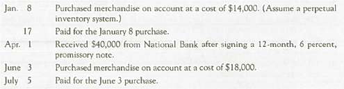 Determining Financial Effects of Transactions Affecting Current Liabilities with Evaluation of Effects on the Quick Ratio  EZ Curb Company completed the following transactions during 2013. The annual accounting period ends December 31, 2013.         Required:  1. For each listed transaction and related adjusting entry, indicate the accounts, amounts, and effects (+ for increase, - for decrease, and NE for no effect) on the accounting equation, using the following format:     2. For each transaction and related adjusting entry, state whether the quick ratio is increased, decreased, or there is no change. (Assume EZ Curb Company's quick ratio has always been greater than 1.0.)