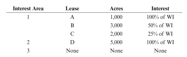 Big Tree Petroleum incurs G&G costs of $21,000 for Project Area 12. Three areas of interest are identified. Detailed G&G is conducted on the areas of interest at the following costs:   As a result of the detailed G&G studies, the following leases were acquired:   Determine the tax basis of any assets and the amount of any tax deductions.