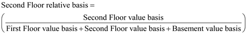 In the given scenario, a company allocates cost on a physical allocation basis but some managers are proposing an allocation on a value basis. The allocation of joint costs on a value basis means that the business allocates the cost to products based on certain grades and its relative production quantity. It determines the percentage of the total costs allocated to each product by the ratio of each product's sales value to the total value. The sales value is determined by multiplying the unit-selling price by the number of units. 1. Based on the current cost physical allocation basis the resulting occupancy costs are simply the physical space occupied by the current cost per square foot, which in this scenario is $23.25/sq. ft. AF's department occupies 2,000 sq. ft. so the cost calculation is: 2. In order to consider a value basis allocation the Controller had to split up the various occupancy costs incurred. Lighting and cleaning costs totaling $65,000 would be applied at the original basis method. The cost can be determined by dividing that cost by the total number of square feet in the building which is 20,000 sq. ft. In order to allocate the remaining Building rent costs of $400,000 on a value basis allocation some addition calculations are needed. The scenario indicates that first floor space costs $40 per sq. ft., second floor space costs $20 per sq. ft., and basement space costs $10 per sq. ft. Therefore, to determine the value basis for allocating cost one must multiply the number of sq. ft. occupied by their relative cost. The relative basis of each item's value to the total value can now be determined so that the cost allocation percentage can be determined. Since the cost was previously determined to be $400,000, the allocated joint cost of each item is simply the total cost multiplied by the relative basis for each item. It can then be divided by the total sq. ft. occupied by each floor to determine the cost per sq. ft. In order to apply the new blended cost basis for the department in question the cost per sq. ft. for each floor must be summed up. It is simply the adjusted original basis (for lighting and cleaning) plus the value basis (for building rent) for each floor. For the first floor the calculation is: For the second floor the calculation is: For the basement the calculation is: This can now be applied to the respective department. AF's department occupies 2,000 sq. ft. in the basement so the cost calculation is: 3. The manager of a second floor department would favor the blended value basis allocation because the cost allocation would be $17 per sq. ft. using the current allocation method versus $10.00 per sq. ft. using the blended value basis allocation.