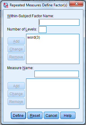 We test to determine whether the means are significantly differ. Here we take Preccnp referred to condition1. Preccpp referred to condition2 Preccnn referred to condition3 Using SPSS, following is the procedure for obtaining the Pairwise comparisons output for the given data. 1) Select Analyze, general linear model and repeated measures. 2) When Repeated measures define Factor(s) dialog box appears type time in within subject factor name and 3 in number of levels. Presss Add button and select define option. 3) Shift Click to highlight each level name then transfer them by clicking this button. 4) Select Options transfer the variable to Display means for text box, Click compare main effect, Select Sidak and Continue buttons. 5) Click Plots button. 6) Click to highlight the factor name then transfer it to the Horizontal Axis, click Add button and Continue. 7) Click Ok to run the analysis. The output is shown below: The table below shows the name given to the factor and the number of levels of the factor together with their names. The table below shows the mean and standard deviation of each time period. From the above output, it can be seen that the P - values for the means of condition1, condtion2 and condition3 are less. Therefore, the means of condition1 and condition2, condition1 and condition3, condition2 and condition3 are signficantly different.