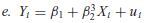 Are the following models linear regression models Why or why not          