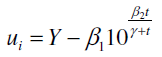 The relationship between pressure and temperature in saturated steam can be expressed as:*    where Y = pressure and t = temperature. Using the method of nonlinear least squares (NLLS), obtain the normal equations for this model. *Adapted from Draper and Smith, op. cit., p. 554.