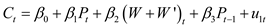 The given information: The regression model for consumption function is represented as given below: …… (1) The regression model for the income identity is represented as given below: …… (2) Here, The consumption expenditure is C. The income is Y. The investment (assumed exogenous) is I. The savings is S. The time is t. The stochastic disturbance is u. The parameters are 0 and 1. The regression model for money wage is represented as given below: …… (3) The regression model for the price determination is represented as given below: …… (4) Here, The rate of change of money wages is W. The unemployment rate % is UN. The rate of change of prices is P. The rate of change of cost of capital is R. The rate of change of price of imported raw material is M. The time is t. The stochastic disturbances are u 1, and u 2. The regression model for the consumption function is represented as given below: …… (5) The regression model for the investment function is represented as given below …… (6) The regression model for the demand for labor is represented as given below: …… (7) Here, The consumption expenditure is C. The investment expenditure is I. The government expenditure is G. The profits are P. The private wage bill is W. The government wage bill is W'. The capital stock is K. The taxes are T. The income after tax is Y. The time is t. The stochastic disturbances are u 1, u 2, and u 3. The identity of the consumption function is represented as give below: …… (8) The identity of the investment function is represented as given below: …… (9) The identity of the demand for labor is represented as given below: 0 …… (10) Reduced form equation: The reduced form equation is a model that expresses an endogenous variable solely in term of the predetermined variables and the stochastic disturbances. To determine the reduced form, it is necessary to ensure the equation is identified or not. The coefficient of the reduced form is expressed as 1 , 2 , 3 , 4 , 5 , 6 , and 7 . The necessary condition of the identification: The necessary condition of the identification is explained as follows: Identification: Identification problem exists in the model in spite of change in the value of parameter(s), it does not modify the relative probability of different possible data sets. Definition 1 of identification: To estimate the equation's parameters, under the system of M simultaneous equation model, the M -1 variable must be absent from the equation which is the necessary condition for identification. This can be expressed in the form of equation which is as follows: 8 …… (11) Definition 2 of identification: The model to be identified in the model M simultaneous equation model, the prearranged variables omitted from model must be less than the number of endogenous variables included in equation less 1, this expressed equation form is as follows: 9 …… (12) Just identified: If the model is just identified then it can form unique values for the structural coefficients. Under identified: If the model is under identified then it is not possible to form the structural coefficients. Over identified: If it is over identified then it produces more than one value for the structural coefficients. The general form of the reduced model is represented as follows: 0 …… (13) a. Reduce form: The reduced form of the model-1 and 2 is represented as follows: 1 …… (14) 2 …… (15) From the reduced form model-14 and 15, the endogenous variable M is 2, which are C and Y. The number variable K is 1, which is I. According to identification condition (12) the model 14 and 15 is exactly identified. b. Reduced form: The reduced form for the model-3 and 4 is represented as follows: 3 …… (16) 4 …… (17) From the reduced form model- 16 and 17, the endogenous variable M is 2, which are W and P. The number of the variable K is 3, which are UN, R, M. According to the first order condition (12) the model-16 is over identified and model 17 is just identified. c. Reduced form: The reduced form for the model- 5, 6 and 77 is represented as follows: 5 …… (18) 6 …… (19) 7 …… (20) From the reduced form model- 18, 19, and 20, the endogenous variable M is 3, which are C , I , and W. The number of the variable K is 7, which are P , W , P t-1 , K t-1 , t, Y , T. In this case, applying first order condition (12), the model- 18, 19 and 20 are over identified.