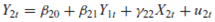 From the model the following reduced-form equations are obtained: a. Are the structural equations identified b. What happens to identification if it is known a priori that 11 = 0