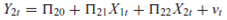 From the model the following reduced-form equations are obtained: a. Are the structural equations identified b. What happens to identification if it is known a priori that 11 = 0
