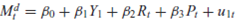 Consider the following demand-and-supply model for money: Demand for money: Supply of money: where M = money Y = income R = rate of interest P = price Assume that R and P are predetermined. a. Is the demand function identified b. Is the supply function identified c. Which method would you use to estimate the parameters of the identified equation(s) Why d. Suppose we modify the supply function by adding the explanatory variables Y t-1 and M t-1. What happens to the identification problem Would you still use the method you used in ( c ) Why or why not
