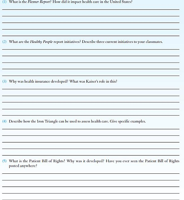 DISCUSSION QUESTIONS The following are suggested discussion questions for this chapter.