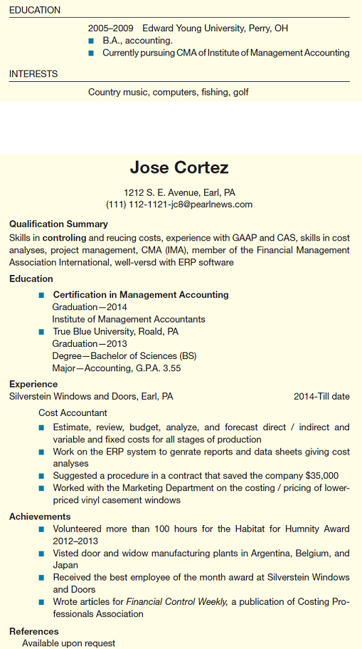 Based on your reading of Chapter 12, the following job description, and the two résumés below, analyze the applicants for the position. What are their strengths and weaknesses as highlighted by their résumés Which of two the two candidates would you select Why          Note: This exercise was written by Anish Dave.