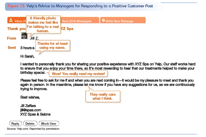 Respond to a positive customer online post. Refer to the five-star stereo review (Incredible sound!) in Exercise 13. If you were a representative of the stereo company and read this response, how would you respond in a way that reinforces a positive customer opinion in your replyWrite your response using the Yelp guidelines in Figure 13.      REFERENCE: Write a thank-you note. Imagine that you work for In the Loop Soup Kitchen, a local community kitchen. Earlier this week, a man came into the facility with a gun. Fortunately, no one was hurt, but people were frightened. Write a note to your local police department thanking them for their quick response and adept handling of the situation.