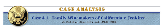    IN THE LANGUAGE OF THE COURT  LYNCH, Chief Judge. The ratification of the Twenty-first Amendment ended Prohibitionb and gave states substantial control over the regulation of alcoholic beverages. Most states, including Massachusetts, then imposed a three-tier system to control the sale of alcoholic beverages within their territories. The hallmark of the three-tier system is a rigid, tightly regulated separation between producers, wholesalers, and retailers of alcoholic beverages. Producers can ordinarily sell alcoholic beverages only to licensed in-state wholesalers. Wholesalers then must obtain licenses to sell to retailers. Retailers, which  a. The case was brought against Eddie J. Jenkins, the chair of the Massachusetts Alcoholic Beverages Control Commission, in his official capacity.  b. The Eighteenth Amendment to the U.S. Constitution, adopted in 1919, prohibited the sale of alcoholic beverages, giving rise to the so-called Prohibition Era. The Twenty-first Amendment, ratified in 1933, repealed the Eighteenth Amendment  include stores, taverns, restaurants, and bars, must in turn obtain licenses to sell to consumers or to serve alcohol on their premises. Recently, as to wine, Massachusetts has adjusted the separation between these three tiers  * * *.  * * * * Wineries have heralded direct shipping as a supplemental avenue of distribution because of its economic advantages, especially for wineries that do not rank among the fifty to one hundred largest producers. Direct shipping lets consumers directly order wines from the winery, with access to their full range of wines, not just those a wholesaler is willing to distribute. Direct shipping also avoids added steps in the distribution chain, eliminating wholesaler and retailer price markups.  Before 2005, Massachusetts's * * * winery licensing law * * * allowed only in-state wineries to obtain licenses to combine distribution methods through wholesalers, retailers, and direct shipping to consumers. [After the United States Supreme Court] invalidated similar facially discriminatory state laws, [the 2005 Massachusetts law] was held to be invalid under the Commerce Clause. In 2006, the Massachusetts legislature enacted [a new law regulating wineries, which] does not distinguish on its face between in-state and out-of-state wineries' eligibility for direct shipping licenses, but instead distinguishes between small or large wineries through [a] 30,000 gallon cap. * * *  * * * * All wineries producing over 30,000 gallons of wine-all of which are located outside Massachusetts- can apply for a large winery shipment license[.] * * * Large wineries can either choose to remain completely within the three-tier system and distribute their wines solely through wholesalers, or they can completely opt out of the three-tier system and sell their wines in Massachusetts exclusively through direct shipping [to consumers]. They cannot do both. * * * By contrast, small wineries can simultaneously use the traditional wholesaler distribution method, direct distribution to retailers, and direct shipping to reach consumers. * * * * * * * Discrimination under the Commerce Clause means differential treatment of in-state and out-of-state economic interests that benefits the former and burdens the latter, as opposed to state laws that regulate * * * evenhandedly with only incidental effects on interstate commerce[.] [Emphasis added.]  * * * Plaintiffs argue that Massachusetts's choice of 30,000 gallons as the demarcation [separation] point between small and large wineries, along with [a] production exception for fruit wine, has both a discriminatory effect and [a] purpose. The discriminatory effect is because [the law's] definition of large wineries encompasses the wineries which produce 98 percent of all wine in the United States, all of which are located out-of-state and all of which are deprived of the benefits of combining distribution methods. All wines produced in Massachusetts, on the other hand, are from small wineries that can use multiple distribution methods. Plaintiffs also say that [the law] is discriminatory in purpose because the gallonage cap's particular features, along with legislators' statements and [the law's] process of enactment, show that [the law's] true purpose was to ensure that Massachusetts's wineries obtained advantages over their out-of-state counterparts.  * * *  * * * * State laws that alter conditions of competition to favor in-state interests over out-of-state competitors in a market have long been subject to invalidation. * * * Here, the totality of the evidence introduced by plaintiffs demonstrates that [the law's] preferential treatment of small wineries that produce 30,000 gallons or less of grape wine is discriminatory. Its effect is to significantly alter the terms of competition between in-state and out-of-state wineries to the detriment of the out-of-state wineries that produce 98 percent of the country's wine.  [The 2006 law] confers a clear competitive advantage to small wineries, which include all Massachusetts's wineries, and creates a comparative disadvantage for large wineries, none of which are in Massachusetts. Small wineries that obtain a * * * license can use direct shipping to consumers, retailer distribution, and wholesaler distribution simultaneously. Combining these distribution methods allows small wineries to sell their full range of wines at maximum efficiency because they serve complementary markets. Small wineries that produce higher volume wines can continue distributing those wines through wholesaler relationships. They can obtain new markets for all their wines by distributing their wines directly to retailers, including individual bars, restaurants, and stores. They can also use direct shipping to offer their full range of wines directly to Massachusetts consumers, resulting in greater overall sales. * * * *  We conclude that [the 2006 law] altered the competitive balance to favor Massachusetts's wineries and disfavor out-of-state competition by design. * * * * We affirm the judgment of the district court.  LEGAL REASONING QUESTIONS  1. The court held that the Massachusetts statute discriminated against out-of-state wineries by design (intentionally). How can a court determine legislative intent? 2. Suppose that most small wineries, as defined by the 2006 Massachusetts law, were located out of state. How could the law be discriminatory in that situation? 3. Suppose that the state had only required the out-of-state wineries to obtain a special license that was readily available. Would this have affected the outcome of the case? Explain. 4. When it is difficult to predict how the law might be applied-as in cases arising under the dormant commerce clause-what is the best course of conduct for a business?