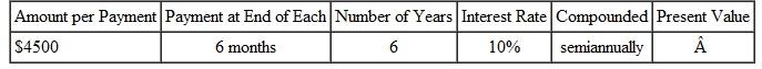 Find the present value of this annuities.  <div style=padding-top: 35px> 