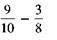Add or subtract. Write answers in lowest terms. (See Examples.)      Adding and Subtracting Unlike Fractions  Add or subtract. (a)      (b)      SOLUTION  (a) Inspection shows that the least common denominator is 8. Rewrite the fractions so each has a denominator of 8, then add.     (b) The least common denominator is 40. Rewrite the fractions so each has a denominator of 40, then subtract.     Adding and Subtracting Unlike Fractions  Add or subtract. (a)      (b)      (c)      SOLUTION  First rewrite the fractions with a least common denominator. (a)      (b)      (c)      All calculator solutions are shown using a basic calculator. The calculator solution to part (b) uses the fraction key on the calculator.     Note : Refer to Appendix B for calculator basics.