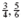 With the exception of the number 2, all prime numbers are odd numbers. However, not all odd numbers are prime numbers. Explain why these statements are true. (See Objective.) Find the least common denominator. Fractions with different denominators, such as and , are unlike fractions. Add or subtract unlike fractions by first writing the fractions with a common denominator. The least common denominator (LCD) for two or more fractions is the smallest whole number that can be divided, without a remainder, by all the denominators of the fractions. For example, the LCD of the fractions , and is 12, since 12 is the smallest number that can be divided evenly by 4, 6, and 2. There are two methods of finding the least common denominator: Inspection. With small denominators, it may be possible to find the least common denominator by inspection. For example, the LCD for and is 15, the smallest number that can be divided evenly by both 3 and 5. Method of prime numbers. If the LCD cannot be found by inspection, use the method of prime numbers, as shown in the next two examples. First, we define a prime number.