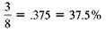 Write the following as decimals. (See.)  Writing Fractions as Percents      A marketing manager is given the following data in fraction form and must change the data to percents. (a)      (b)      (c)      SOLUTION  First write each fraction as a decimal, and then write the decimal as a percent. (a)      (b)      (c)      Writing Percents as Decimals  To calculate some insurance claims, an insurance agent must change the following percents to decimals. (a) 35% (b) 50% (c) 325% (d)      Quick.TIP Change any fraction part of a percent to a decimal before converting from a percent to a decimal. SOLUTION  Move the decimal point two places to the left and drop the percent sign. (a).35 (b).5 (c) 3.25 (d).375 Writing Percents as Fractions  Even though smoking is believed to account for 1 of every 5 deaths in the United States, more than 45 million Americans smoke. The bar chart shows the percent of people in each age group that smoke. Convert each percent to a fraction and reduce to lowest terms.     SOLUTION  Write each percent as a decimal and then as a fraction in lowest terms. (a)      (b)      (c)      (d)        