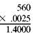 Solve for part in each of the following. Round to the nearest hundredth. (See Example.) Solving for Part Solve for part, using P = R × B. (a) 4% of 50 (b) 1.2% of 180 (c) 140% of 225 (d) % of 560 ( Hint: =.25%) SOLUTION (a) (b) (c) (d) 110% of 150 apartments = ________