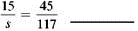 Solve the proportions for the unknown.