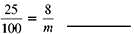Solve the proportions for the unknown.    