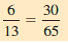 Decide whether the following proportions are true or false.     ___________