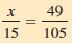 Solve the following proportions.     ________