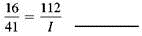 Solve this proportion.    