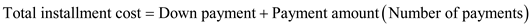   This is a problem of finding the monthly payment for a mortgage. The following table is given,   Look across the top of the Real Estate Amortization Table for   and down the side for   periods to find   . Recall the formula, Finding the Monthly Payment for a Mortgage,    , or    The amount to be financed in thousands is   . Use   ,   , and   ,   in the formula above,   Therefore, the monthly payment is   .   Recall the formula, Finding the Total Installment Cost,    , or    Use   ,   , and   in the formula above,   Therefore, the total cost of owning the building for   years is   .