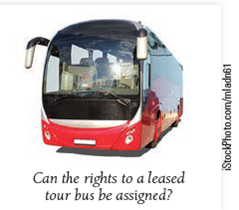 Bass-Fineberg Leasing, Inc. v. Modern Auto Sales, Inc. Court of Appeals of Ohio, Ninth District, Medina County, __ Ohio App.3d __, __ N.E.3d __, 2015-Ohio-46 (2015). FACTS Bass-Fineberg Leasing, Inc., leased a tour bus to Modern Auto Sales, Inc., and Michael Cipriani. The lease included an option to buy the bus. The lease prohibited Modern Auto and Cipriani from assigning their rights without Bass-Fineberg's written consent. Later, Cipriani left the bus with Anthony Allie at BVIP Limo Services, Ltd., for repairs. Modern Auto and Cipriani did not pay for the repairs. At the same time, they defaulted on the lease payments to Bass-Fineberg. While BVIP retained possession of the bus, Allie signed an agreement with Cipriani to buy it and to make an initial $5,000 payment to Bass-Fineberg. Bass-Fineberg filed an action in an Ohio state court against Modern Auto, Cipriani, BVIP, and Allie to regain possession of the bus. The court ordered the bus returned to Bass-Fineberg and the $5,000 payment refunded to Allie. All of the parties appealed.   ISSUE Was the lease's antiassignment clause enforceable DECISION Yes. A state intermediate appellate court affirmed the lower court's order. The bus was to be returned to Bass-Fineberg and the $5,000 was to be refunded to Allie. REASON An antiassignment clause can be enforceable when it clearly prohibits an assignment. Violation of an enforceable antiassignment provision renders the resulting agreement void. The antiassignment clause in the lease between Bass-Fineberg and Modern Auto and Cipriani was clear-MODERN AUTO AND CIPRIANI MAY NOT ASSIGN... [THEIR] RIGHTS... UNDER THIS LEASE... WITHOUT BASS-FINEBERG'S PRIOR WRITTEN CONSENT. Bass-Fineberg argued that under this clause, the contract between Cipriani and Allie was void, because Bass-Fineberg had not provided written consent. BVIP contended that if the contract was void, then BVIP should receive a refund of its $5,000 payment. The court agreed with both of these parties. The contract between Cipriani and Allie was void because Cipriani could not assign his rights under the lease without Bass-Fineberg's written consent. Because the contract was void, the parties were to be returned to their precontract status, which included a refund of the $5,000 payment. CRITICAL THINKING-Economic Consideration The repairs to the bus cost $1,341.50. Who should pay this amount Why<div style=padding-top: 35px> 