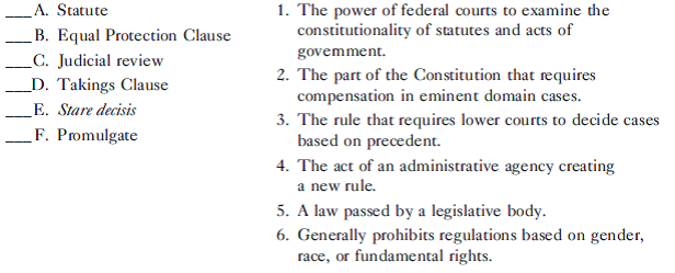 Match the following terms with their definitions: